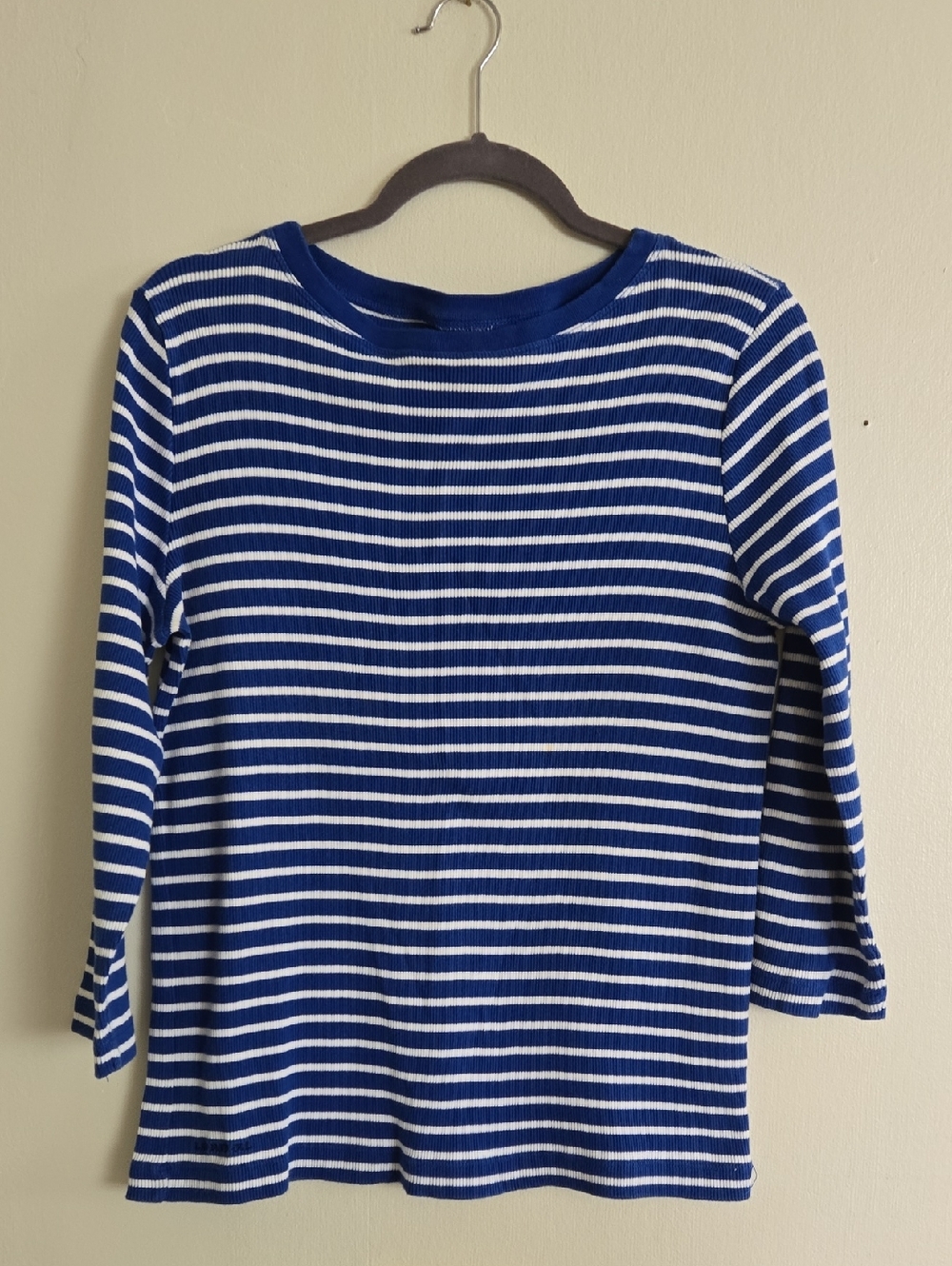 Ralph Lauren Royal Blue 3/4 Knit Rib